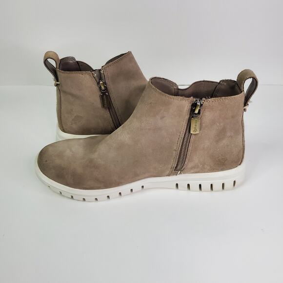 Blondo Womens Flora Sneakers Boots Size Zip Waterproof Size 8.5 Taupe B3515 - Picture 10 of 12